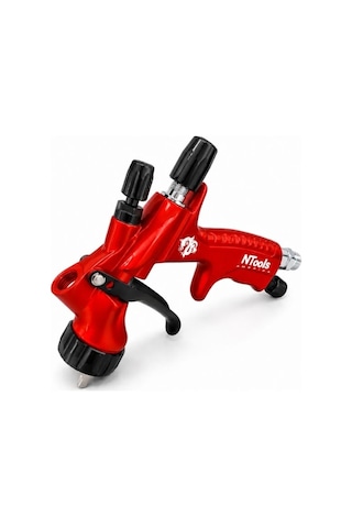 Ntools 8800 Hvlp Kırmızı Boya Sprey Tabancası 1.3mm Nozul, 600ml Hazne