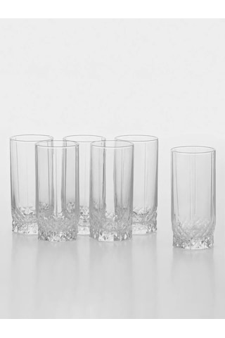 Pasabahce Yüksek Bardağı Seti 290 Ml "valse" Cam, 6 Adet 114945061 Beyaz