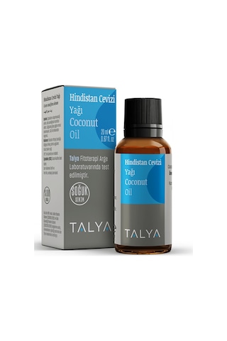 Talya Soğuk Sıkım %100 Saf ve Doğal Nemlendirici ve Besleyici Hindistan Cevizi Yağı 20 ML