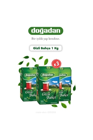 Doğadan Dökme Çay 3'lü Gizli Bahçe 1 Kg Ve Rosie