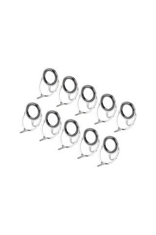 Homyl 10 Adet Seramik Halka Olta Kılavuz Ücretsiz Paslanmaz 4mm