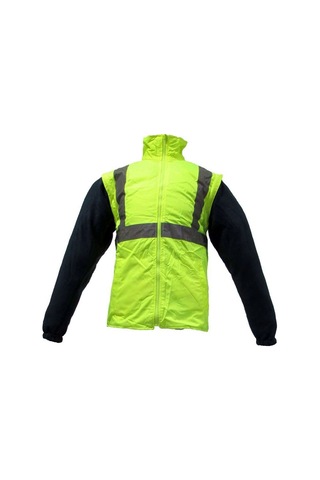 Junıor Jn1003 Xl 5+1 İçi Çıkmalı Oxford Fosforlu Parka Lacivert-Sarı