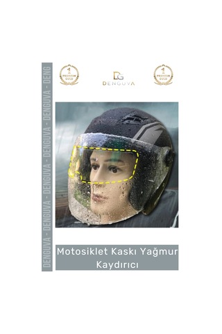 Motosikletkaskı Motosiklet Kaskı Anti Sis Şeffaf Film Kask Su İtici Buhar Önleyici Yağmur Kaydırıcı
