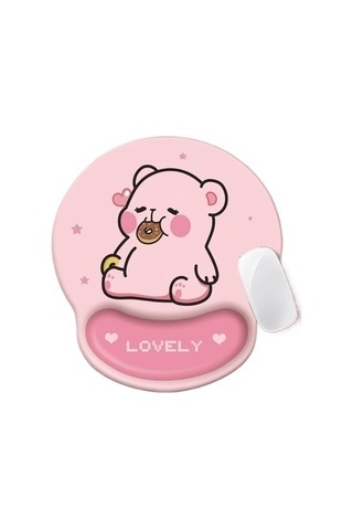 Primepickings Bilek Pedi 3d Sevimli Kız Büyük Silikon Kalınlaştırılmış Oyun Bilgisayar Ofis Boyutu: 250x220m