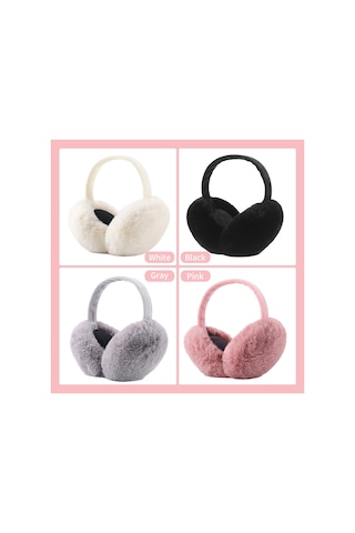 Springsun Kadınlar İçin Yumuşak Ve Sıcak Katlanabilir Kulaklık - Kış Sporlarına Uygun Gri