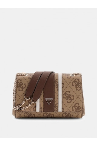 Guess Noelle Iı Dönüştürülebilir Kapaklı Çapraz Askılı Kadın Kahverengi Omuz Çantası Hwss9672210-lgw