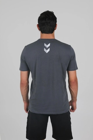 Hummel Armın Coton Basıc Logo T-shırt S/s Baskılı T-shırt Antrasit