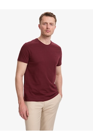 Pierre Cardin Erkek Bordo Tişört Basic 50325307-vr014