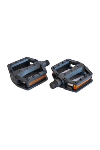 Zozo Pedal Hf-824 W/ball, W/ref Reflektörlü Bisiklet Pedalı Plastik Dış Yüzey Siyah