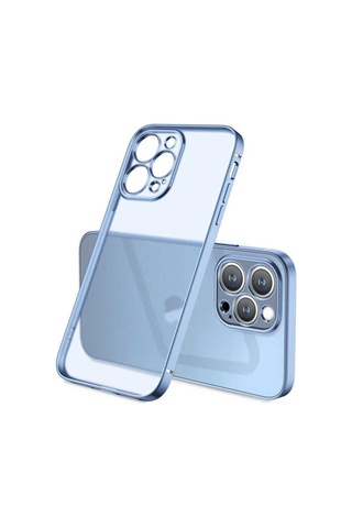 Apple Uyumlu iPhone 12 Pro Kılıf Zore Mat Gbox Kapak Mavi
