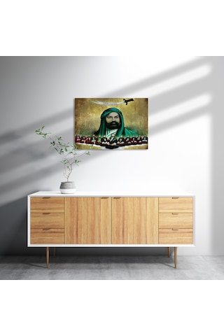 Cakasepetim Hz Ali Ve On İki İmamlar Ahşap Mdf Tablo