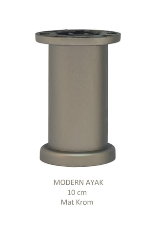 Modern, Düz Ayak 10 Cm Krom, Tv Ünitesi, Koltuk Altı , Dolap Ayağı, Vidaları Hediye Krom