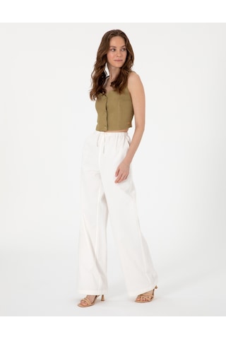 Pierre Cardin Kadın Beyaz Pantolon Kanvas-chino 50313136-vr013 Beyaz
