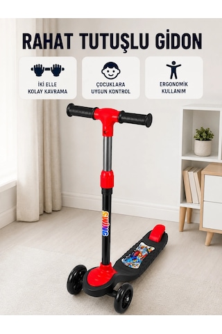 Mey İthalat Kız Ve Erkek Çocuk Scooterı 3 Tekerlekli Dengeli Ve Kolay Kullanımlı Skuter