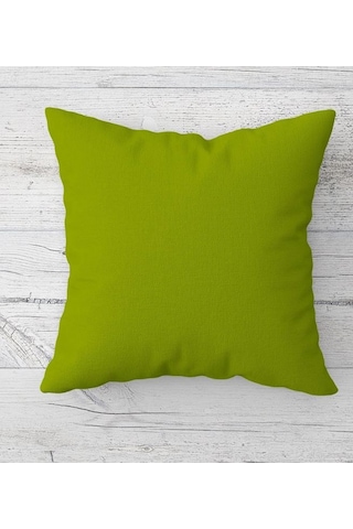 Keten 43x43 Kırlent Kılıfı 2'liı Fermuarlı Evtex Fıstık Yeşili