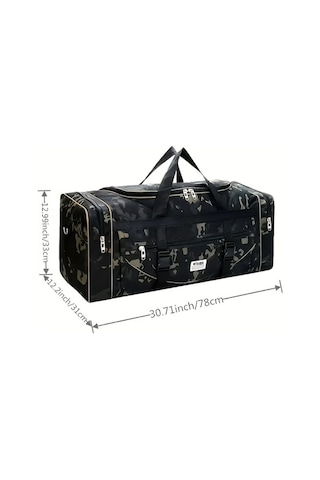 Sandwich Ekstra Büyük Katlanır Seyahat Çantası - Sağlam Nylon Sapı, Siyah - Motion003 Siyah