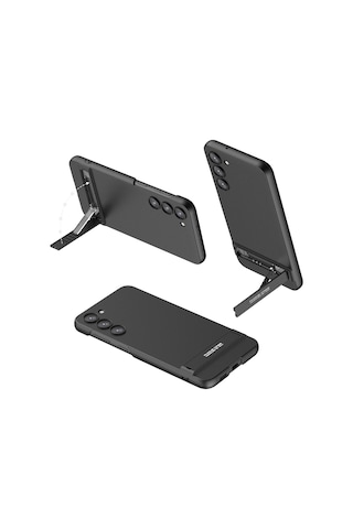 Samsung Galaxy Uyumlu S23 Kılıf Kamera Korumalı Standlı Ays Kapak