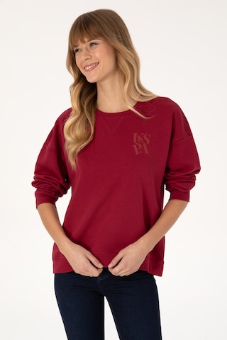 U.s. Polo Assn. Kadın Sweatshirt 50307787-vr104 Koyu Frambuaz/dark Raspberry