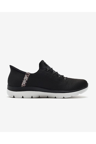 Skechers Summıts - Leopard Chıc Kadın Siyah Spor Ayakkabı 150275 Bkmt Siyah