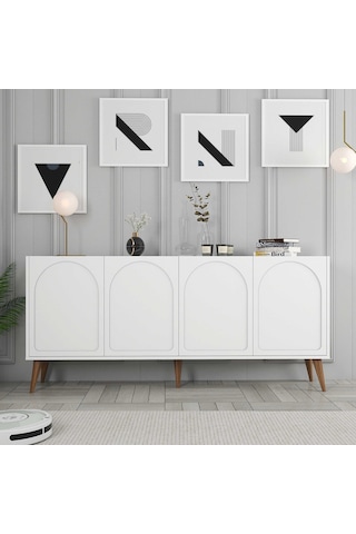 Variant Lyon Konsol - Beyaz / Ceviz