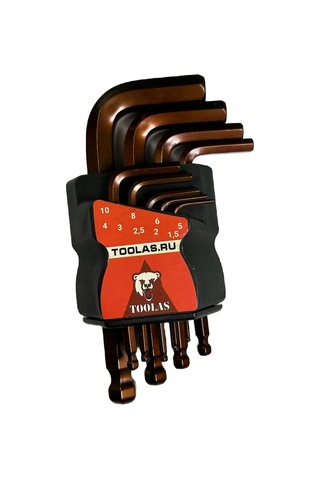 Toolas 9 Parçalı Kısa Köşe Altıgen Anahtar Seti 320889803