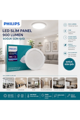 Northcity 10w Yuvarlak Sıva Altı Led Slim Panel - 9000 Lumen Açık