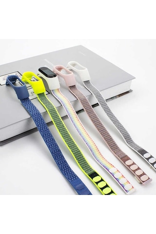 Xiaomi Mi Band 5 Uyumlu Krd-03 Hasır Zore Kordon-no30