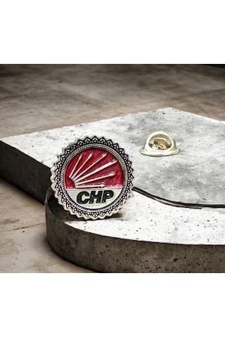Chp Yaka Rozeti 925 Ayar Gümüş