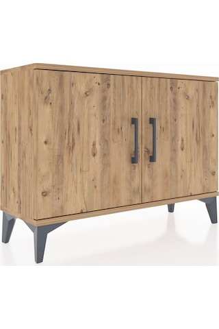 Arges Şifonyer Tek Raflı 2 Kapaklı 88x30x64 Çam-çam Çam