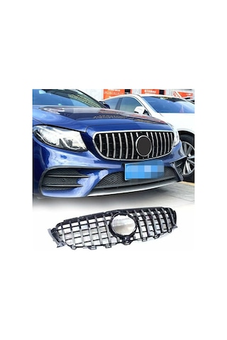 Mercedes E-class W213 E63 Ön Panjur Siyah Krom Gtr Model 2016-2020 Arası Uyumlu
