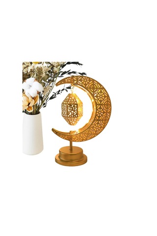 Bayram Dekorasyonu Işık Ay Ambiyans Lambası Döndürülebilir Diğer