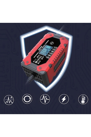 Enshall 12v 6a Akıllı Hızlı Akü Şarj Cihazı