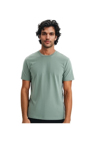 Ar-ma Erkek Regular Fit Pamuk Süprem Basic Bisiklet Yaka Tişört Y31344408002 Yeşil Melanj 2XL