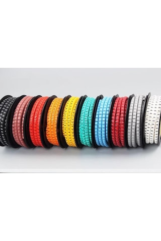 Ec-5 Renkli Kablo İşaretleyici Numaratör 16 Mm² Awg 6-8 100 Adet