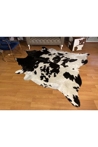 Hakiki Deri Dana Postu - Siyah Beyaz - 220 X 240 Cm - 2260701000094