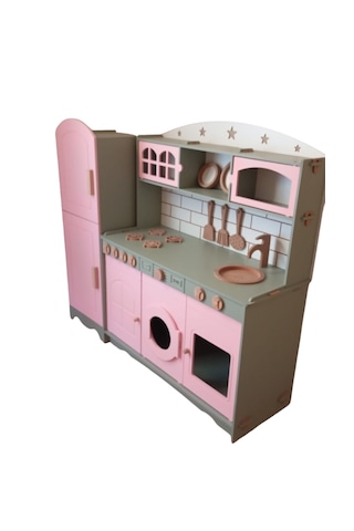 Mdf Boyalı 3 Kapaklı Mutfak Buzdolabı Seti 1