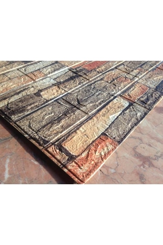 Kendinden Yapışkanlı Renkli Taş Desen Esnek Sünger Duvar Paneli