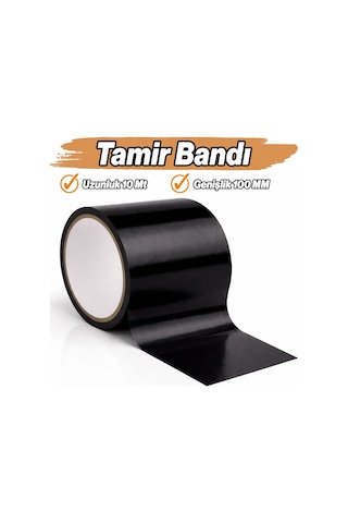 27kids Siyah Tamir Bandı 100 Mm X 10 Mt Yüksek Dayanımlı Su Geçirmez Güçlü Yapışkan Çok Amaçlı Onarım Bandı Açık Bej