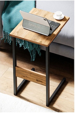 Ceramical C Sehpa - Atlantik Çam / Siyah - 67x46x36 Cm Atlantik Çam