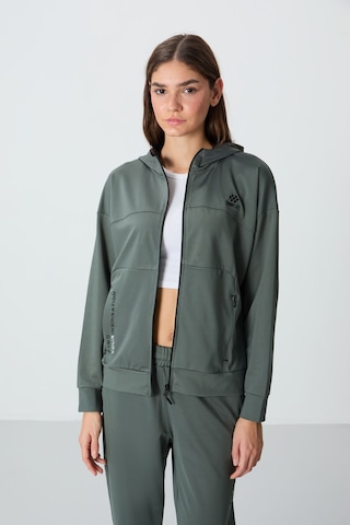 Tommy Life Çağla Kapüşonlu Gizli Cep Detaylı Standart Kalıp Kadın Eşofman Takımı - 95306 Çağla