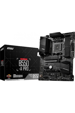 MSI B550-A PRO DDR4 M2 PCIe NVME HDMI DP PCI 16X v4.0 AM4 ATX