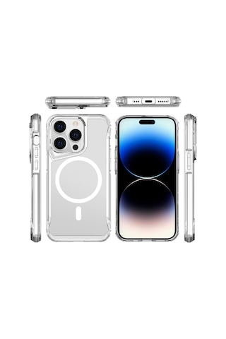 Apple Uyumlu iPhone 13 Pro Kılıf Zore Magsafe Şarj Özellikli T-max Magsafe Kapak