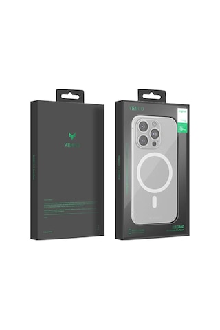 Venco Apple Uyumlu iPhone 16 Pro Sense Magsafe Kapak - Şeffaf Çok Renkli