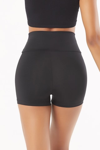 Josejuan Kadın Mini Spor Şort Tayt Yüksek Bel Sıkılaştırıcı 7400 Siyah