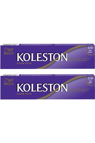 Wella Koleston Sıngle Tüp Boya 5/0 Açık Kahve 2x Paket