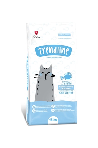 Trendline Sterilised Tavuklu Kısırlaştırılmış Yetişkin Kedi Maması 15 KG