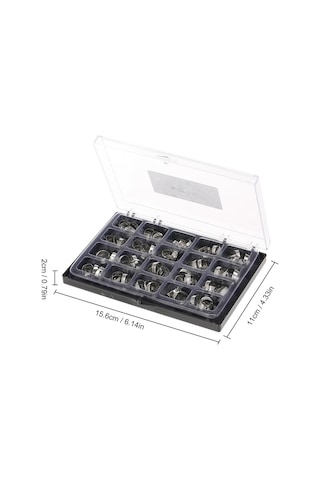 Samdoo 80 Adet Porselen Diş Protezi, İç Diş Protezleri, Diş Sağlığı Koruyucu, 16-35 Numara, Roth Modeli, Tekerlekli Diş Protezi Seti