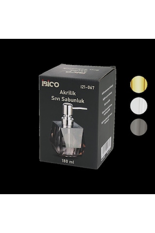 Sıvı Sabunluk 180 Ml Akrilik Mika Kristal Renkli