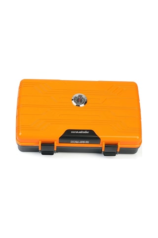 Conquistador Sarı Siyah 10 Kapasite Seyahat Humidor Puro Kutusu Cnq-008