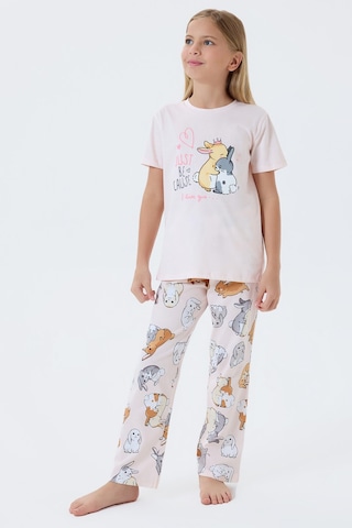 Rolypoly Kız Çocuk Pembe Pijama Takım Rp3774-c-v2 Pembe